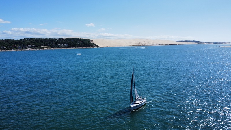 Promenade en bateau sur le Bassin d&rsquo;Arcachon avec le batelier de Suzette  Lanton