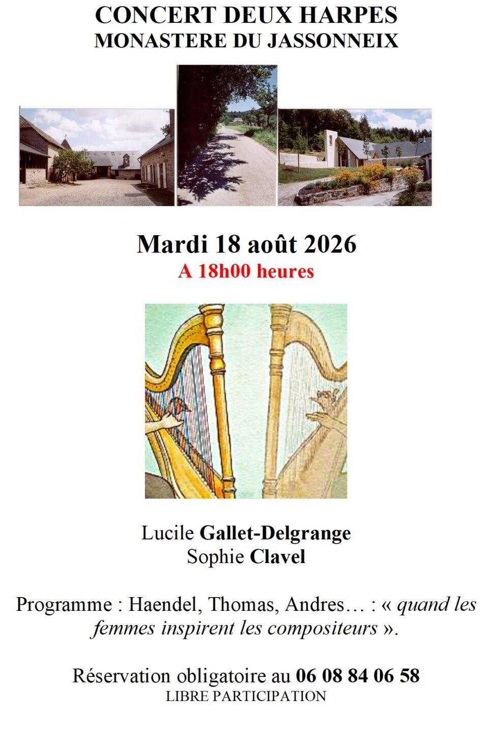 Quand les femmes inspirent les compositeurs pour la harpe route de Lavaur Meymac