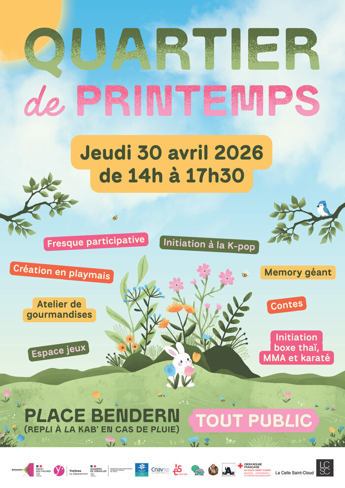 Quartier de printemps, Place Bendern, La Celle-Saint-Cloud