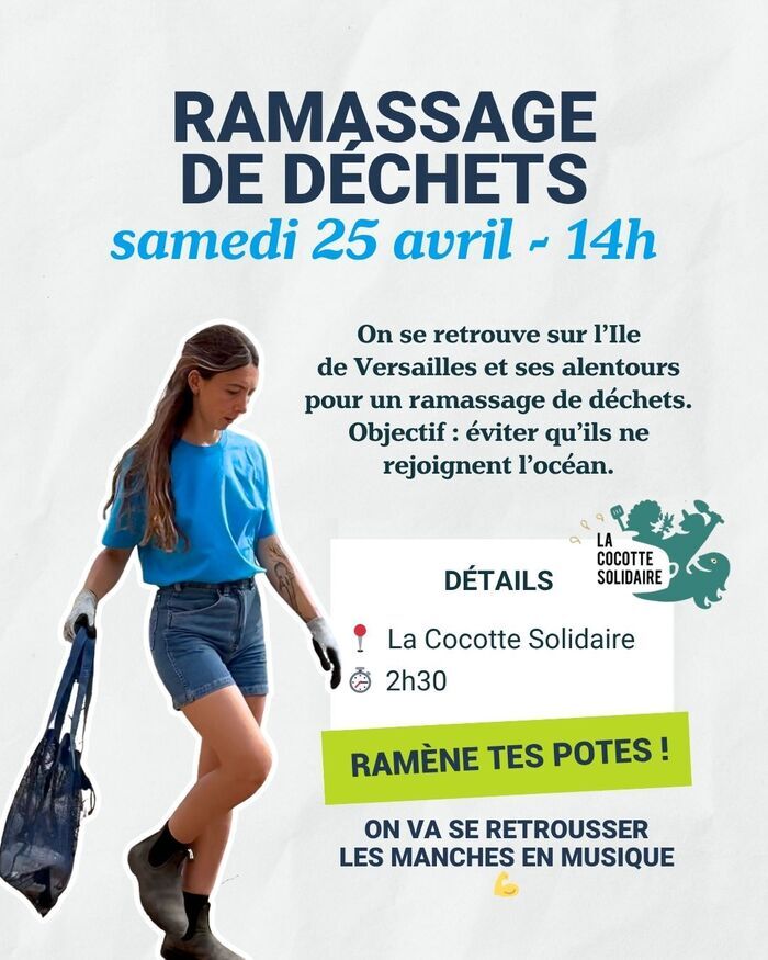 Ramassage de déchets avec Wings of the Ocean, La Cocotte Solidaire, Nantes