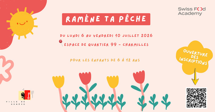 Ramène ta pêche : Camp d'été pour les 6 à 12 ans Le 99-Espace de quartier Genève