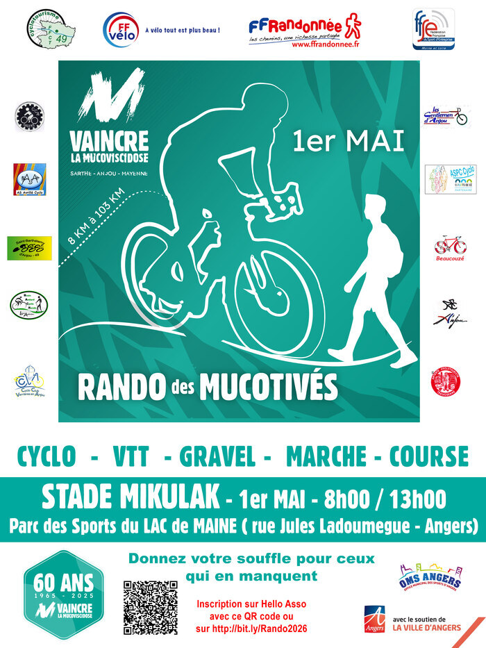 Rando des MUCOTIVÉS, Stade MIKULAK, Angers
