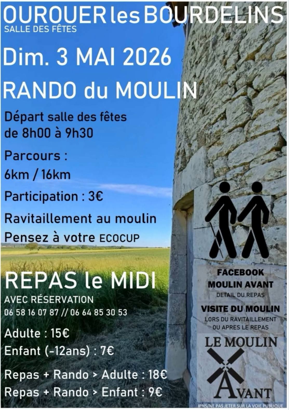 Rando du Moulin  Ourouer-les-Bourdelins 2026-05-03