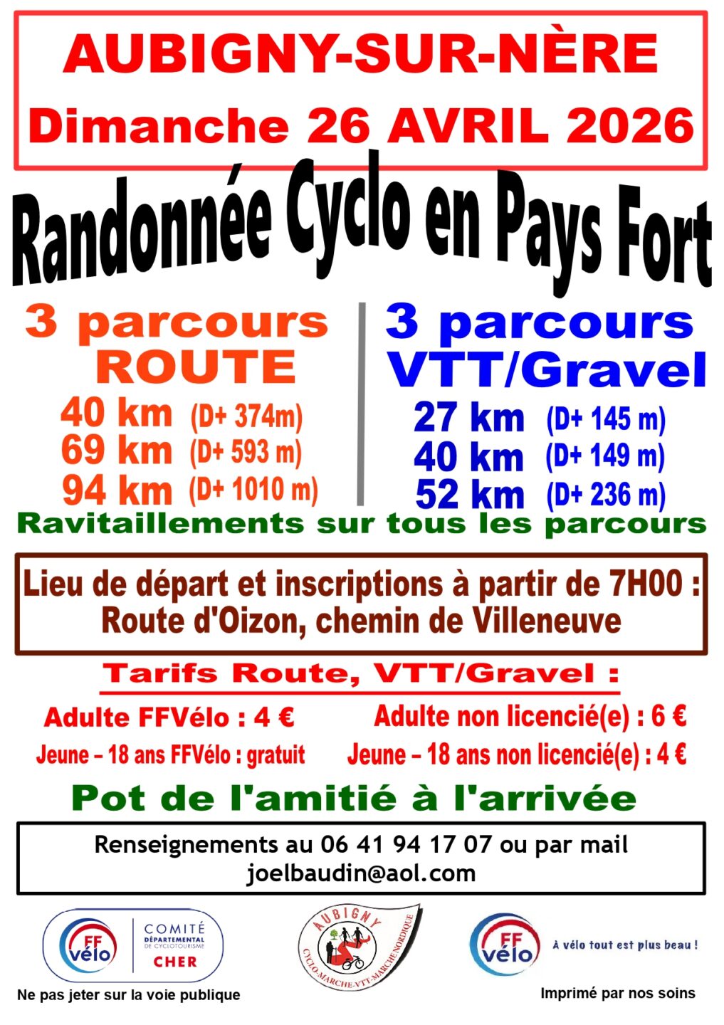 Randonnée Cyclotourisme en Pays-Fort  Aubigny-sur-Nère
