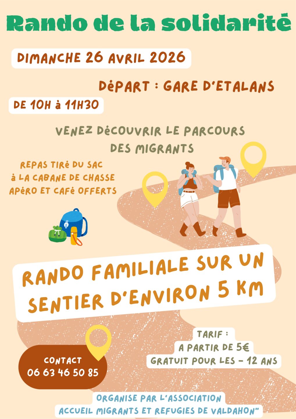 Randonnée de la solidarité Rue de la Gare Étalans