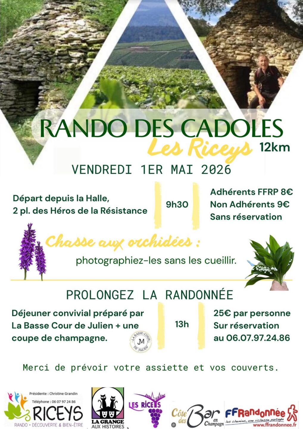 Randonnée des cadoles  Les Riceys