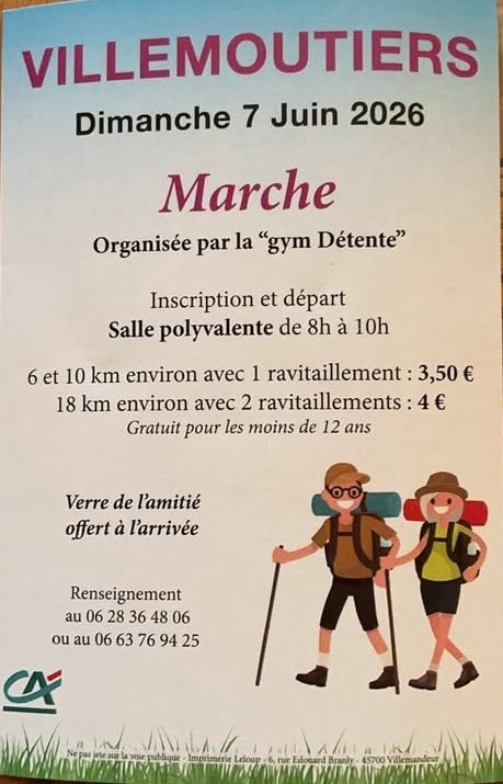 Randonnée pédestre Villemoutiers