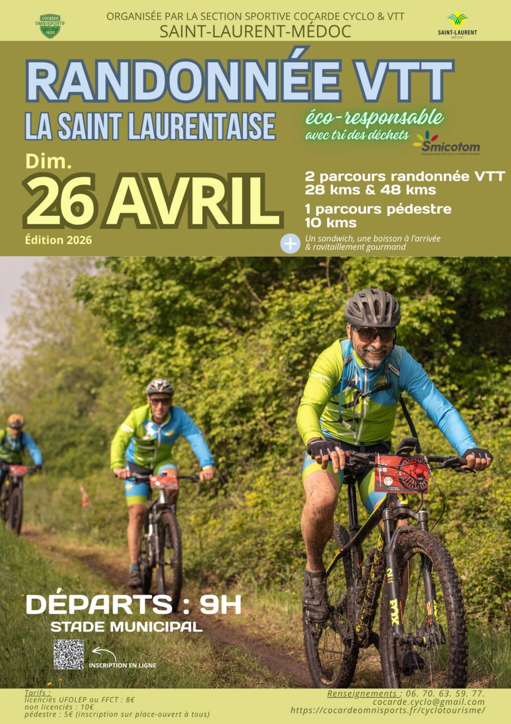 Randonnée VTT la Saint Laurentaise  Saint-Laurent-Médoc