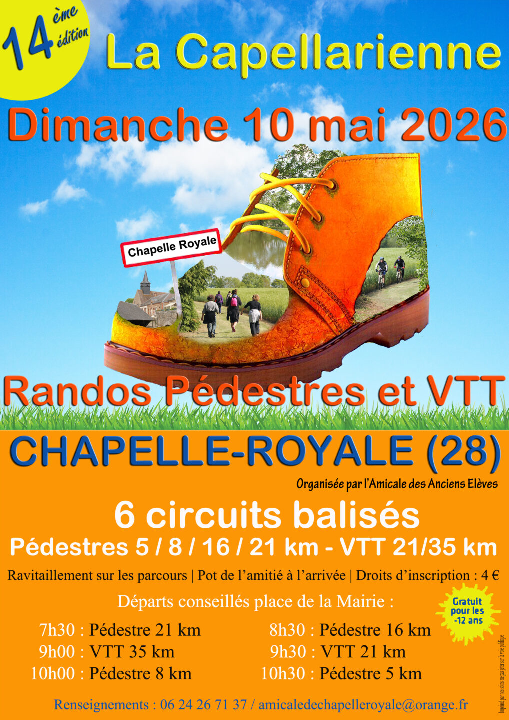 Randos Pédestres & VTT I La Capellarienne  Chapelle-Royale 2026-05-10