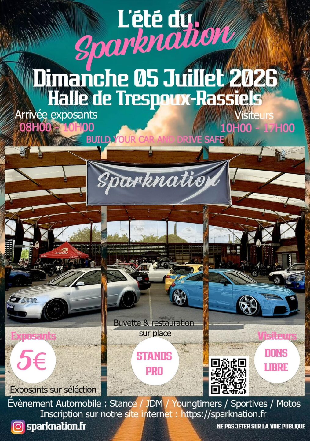 Rassemblement automobile par Sparknation  Trespoux-Rassiels
