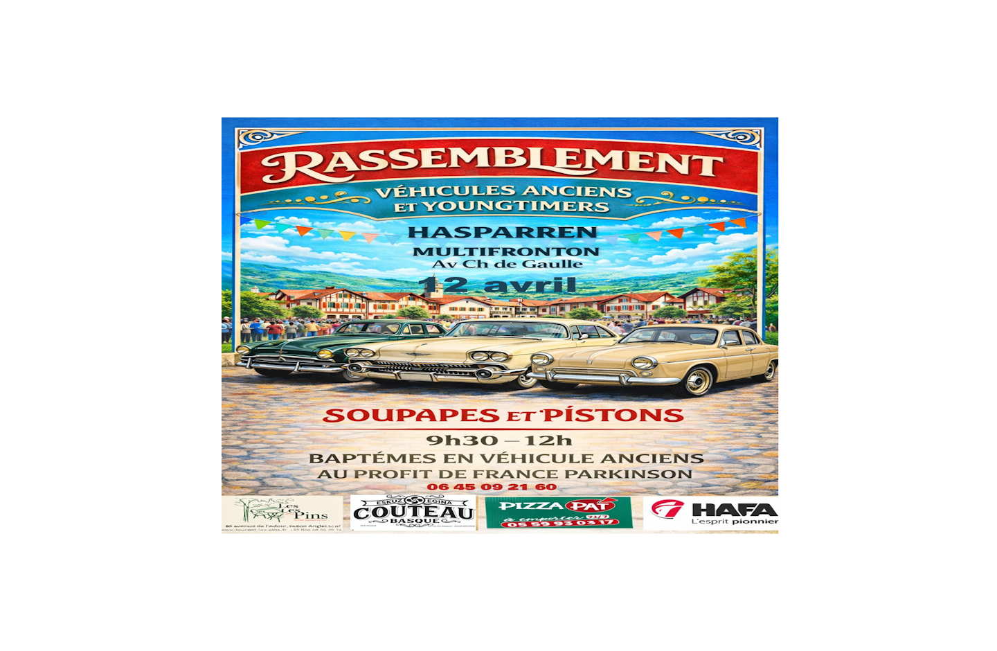 Rassemblement de véhicules anciens et youngtimers Hasparren