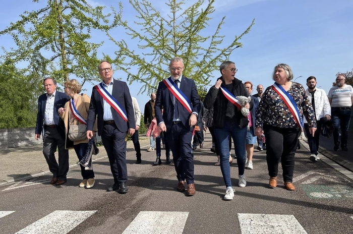 Réception de la Fête du travail, Place Jean Jaurés, Carvin