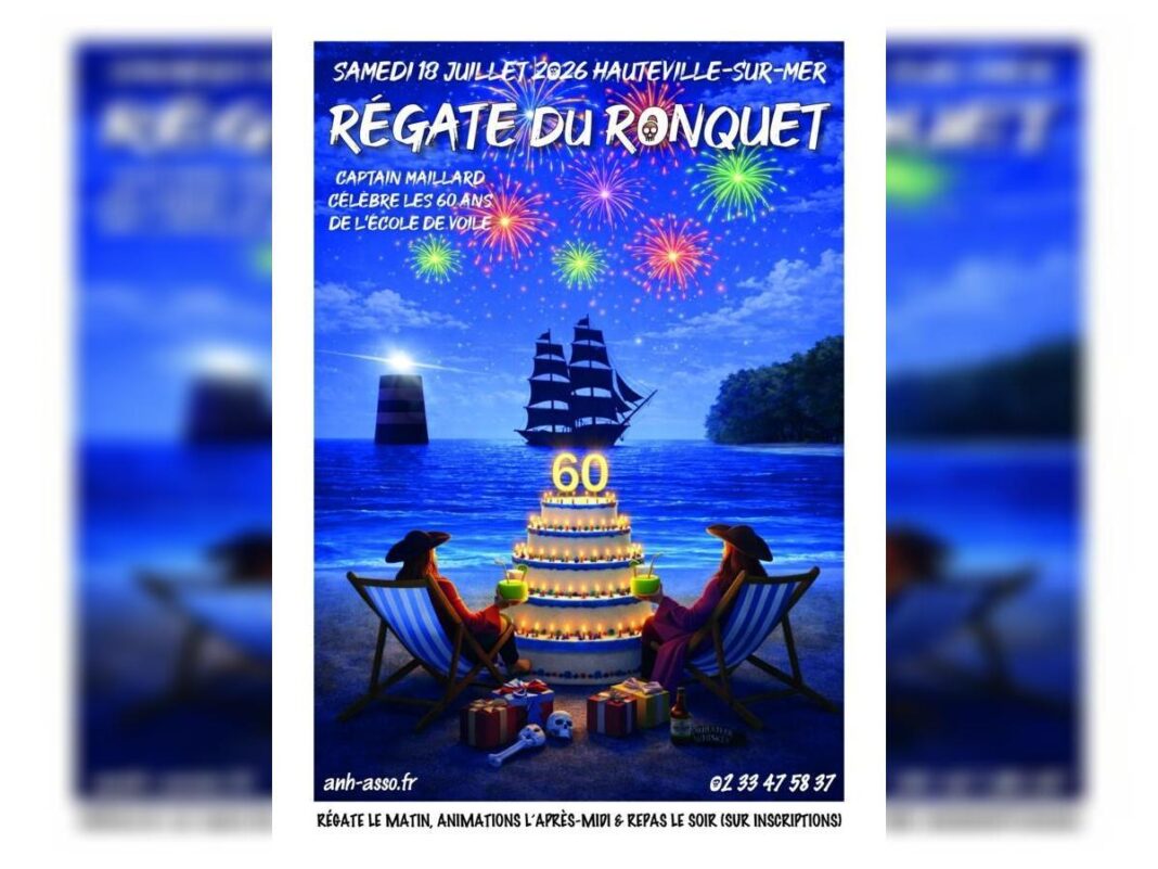 Régate du Ronquet Captain Maillard célèbre les 60 ans de l&rsquo;école de voile  Hauteville-sur-Mer