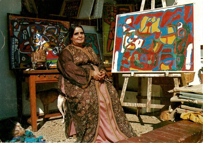 Relire Chaïbia : la réception fantasmée du parcours de la "paysanne des arts" Château de Fontainebleau - vestibule Saint-Louis Fontainebleau