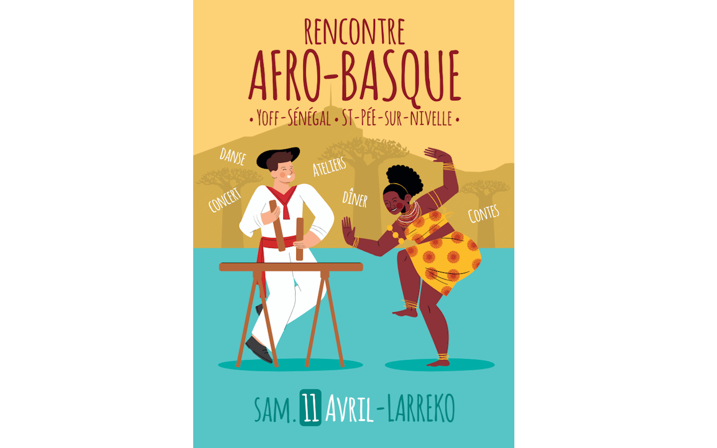 Rencontre afro-basque Espace culturel Larreko Saint-Pée-sur-Nivelle