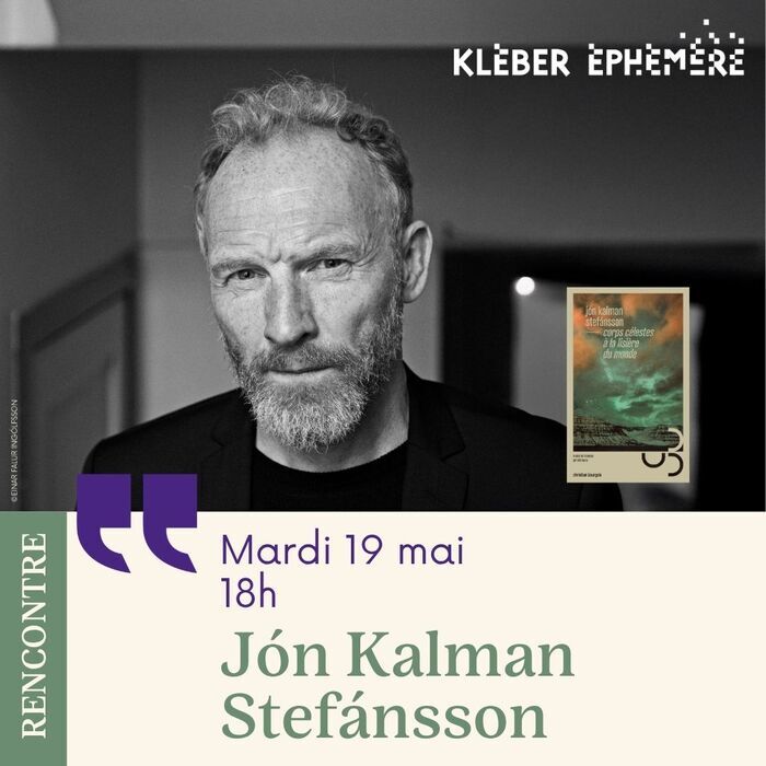 Rencontre avec Jón Kalman Stefánsson, Kléber, STRASBOURG