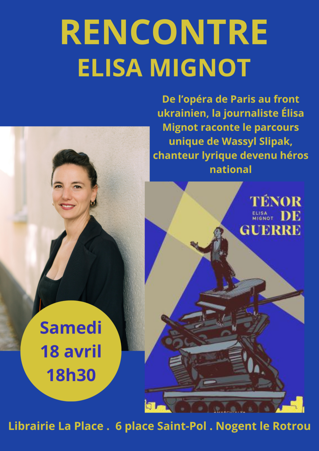 Rencontre dédicace Élisa Mignot  Nogent-le-Rotrou