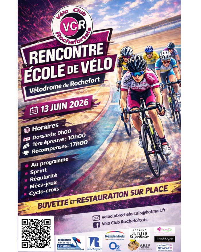 Rencontre des écoles de cyclismes Vélodrome Rochefort Rochefort