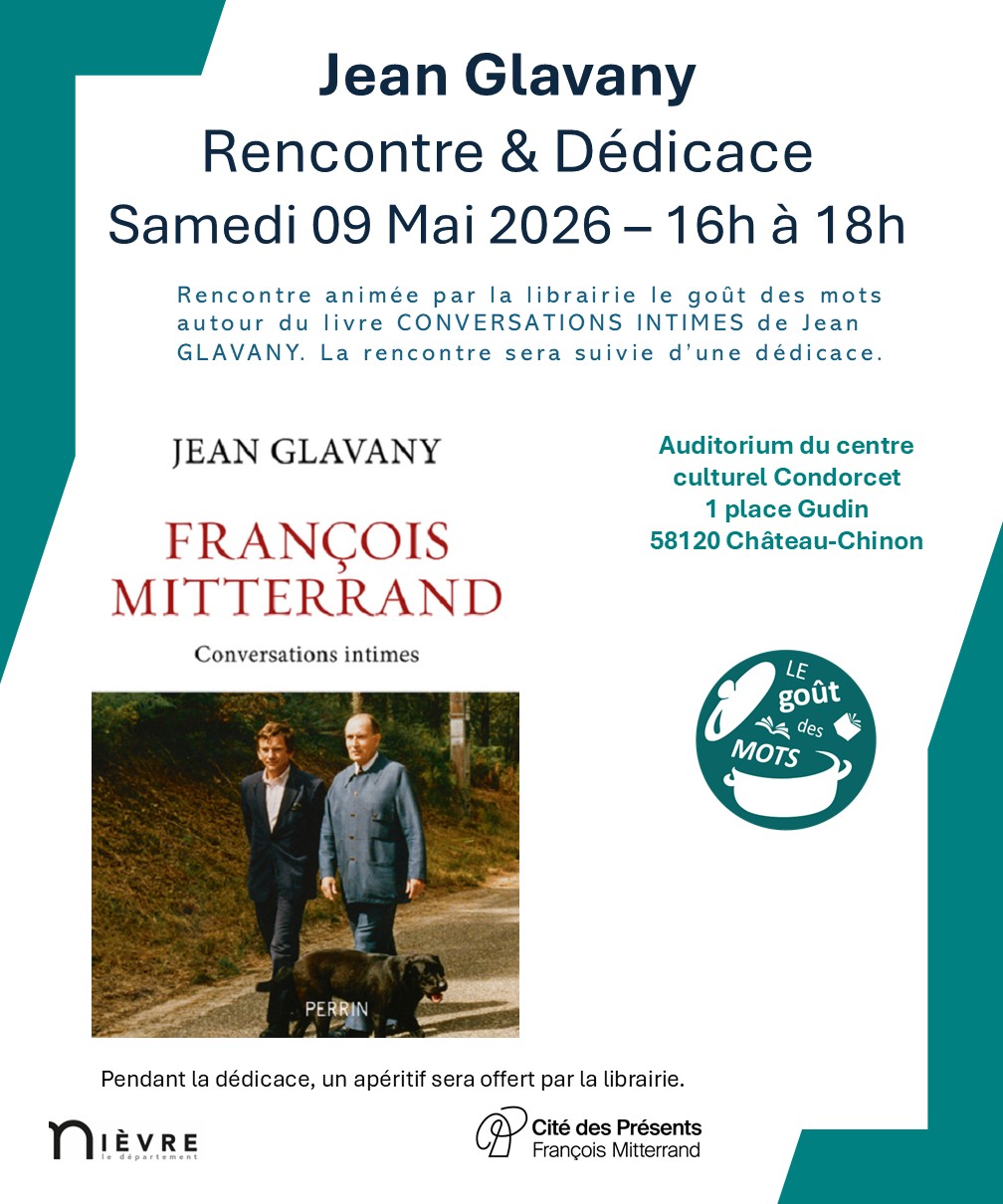 Rencontre littéraire: Jean Glavany Centre Culturel Condorcet Auditorium Château-Chinon (Ville) 2026-05-09