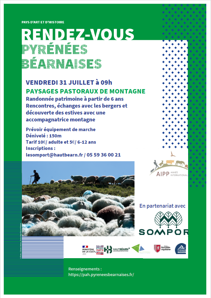Rendez-vous en Pyrénées béarnaises paysages pastoraux de montagne Col du Somport Urdos 2026-07-31
