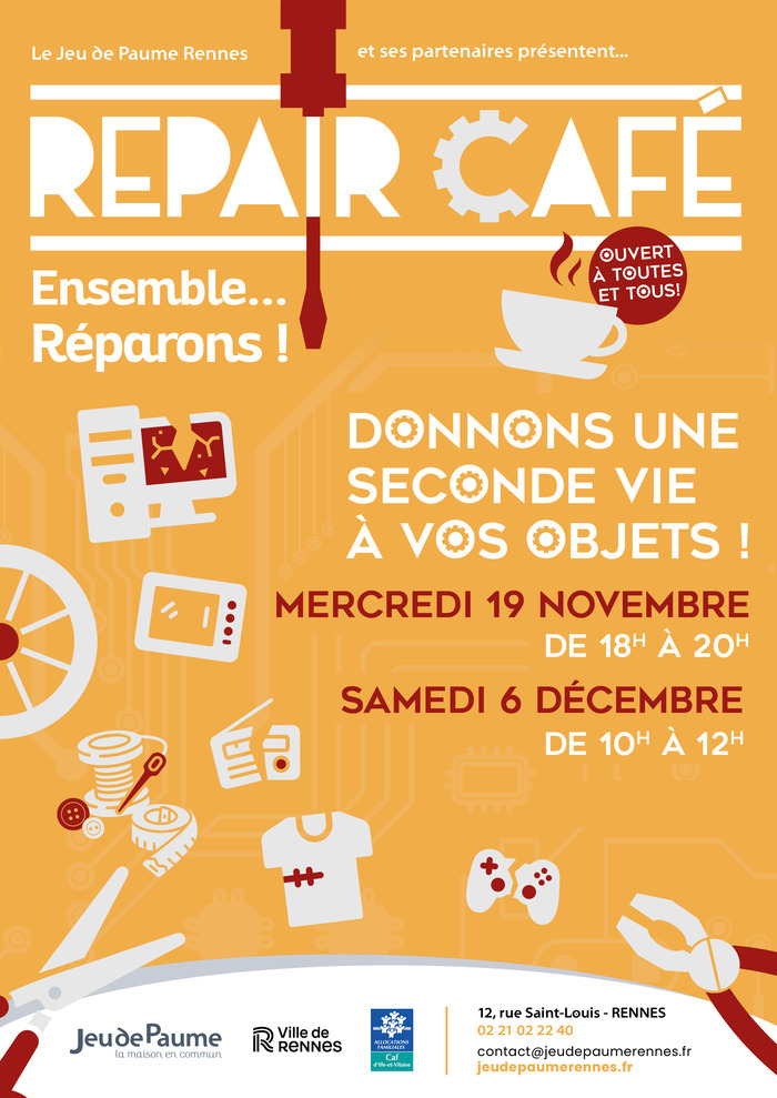 Repair Café Jeu de Paume Rennes