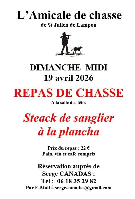 Repas de chasse Saint Julien de Lampon  Saint-Julien-de-Lampon