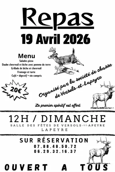 Repas de la Chasse  Versols-et-Lapeyre