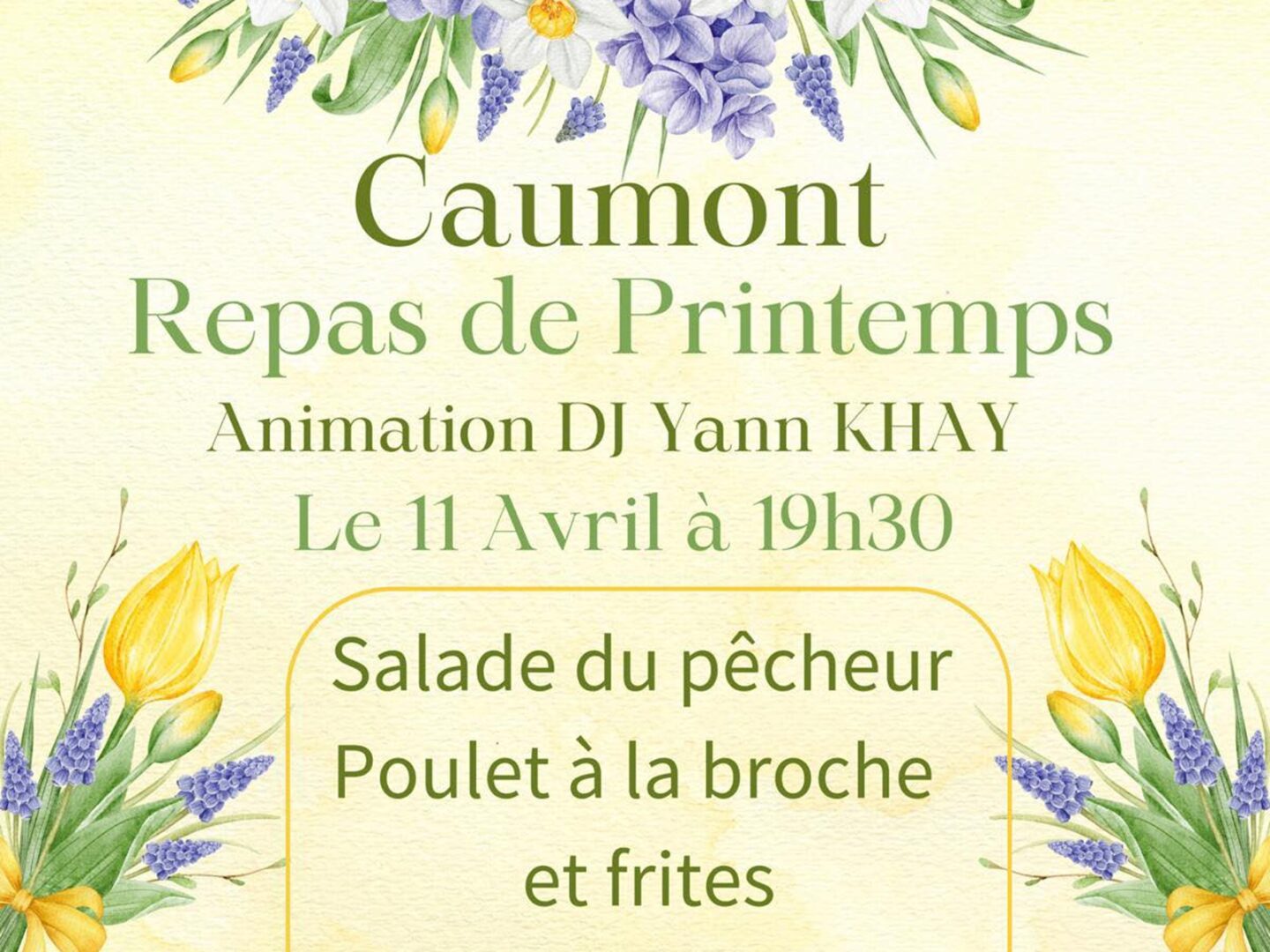 Repas de printemps  Caumont