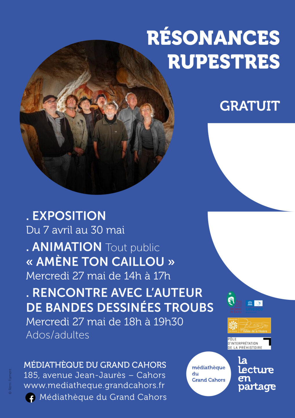Résonances Rupestres Animation et Rencontre à la Médiathèque du Grand Cahors 185 avenue Jean-Jaurès Cahors 2026-05-27