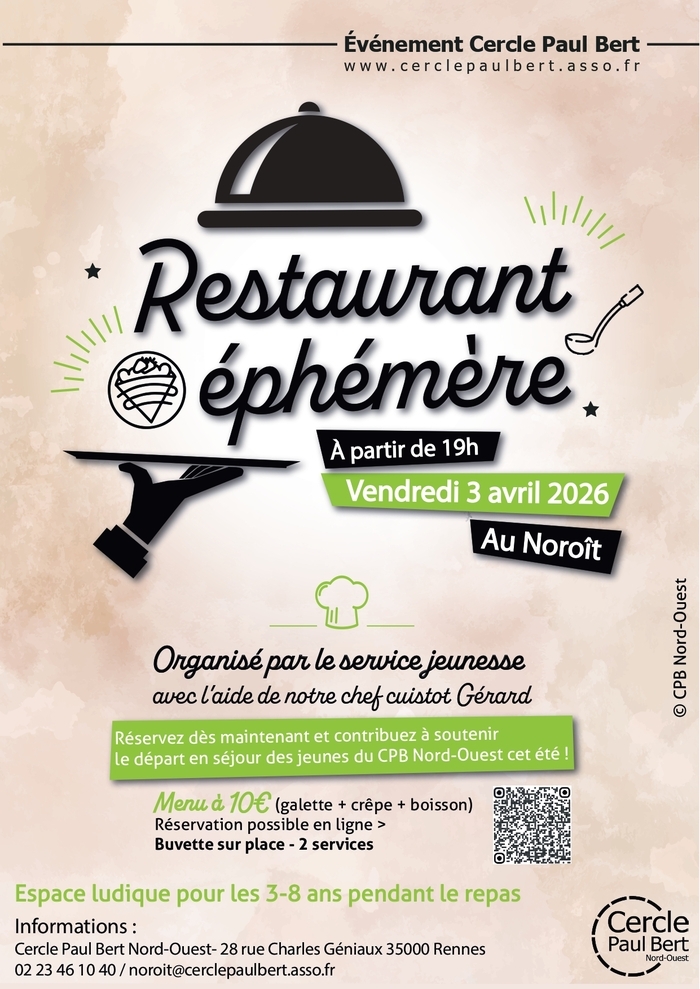 Restaurant éphémère Le Noroît Rennes