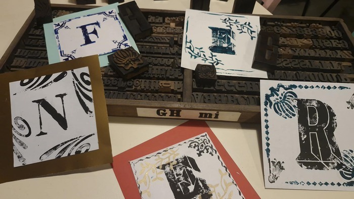 Restitution du projet Histoire de l'écriture Atelier d'un journal - musée de l'imprimerie Louhans