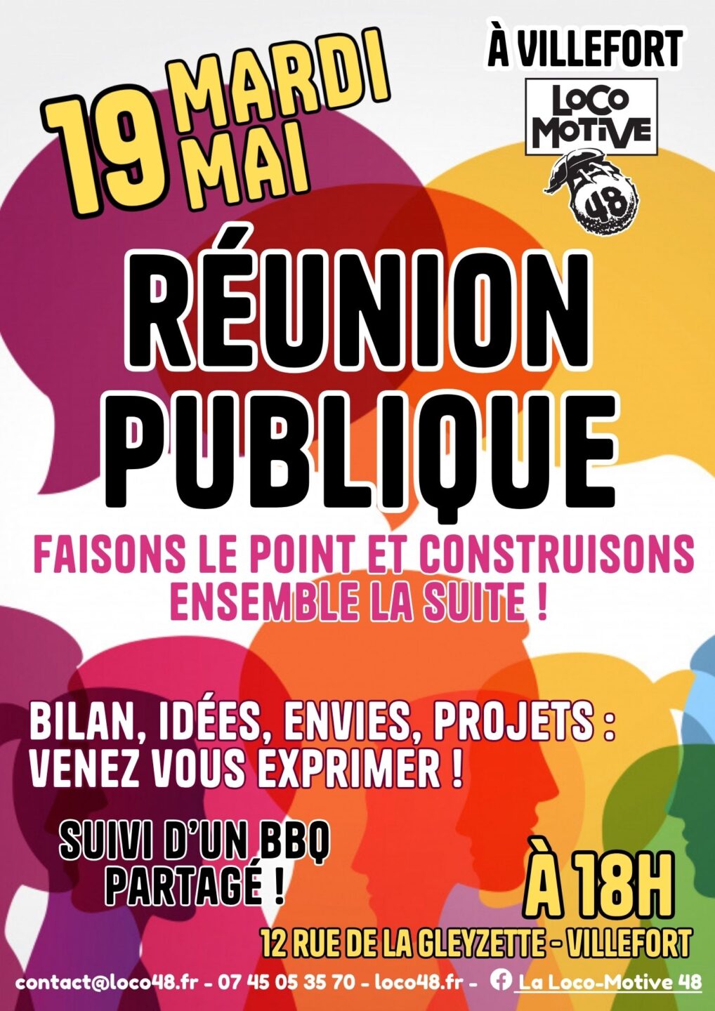 RÉUNION PUBLIQUE LOCO MOTIVE 48  Villefort