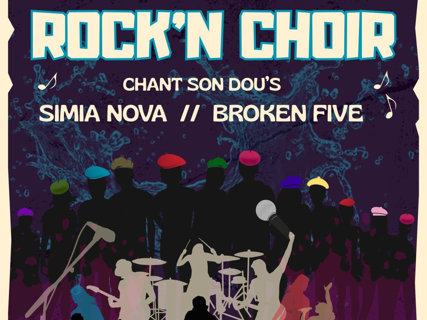 Rock’n Choir 1ere édition Place du Marché Soumoulou