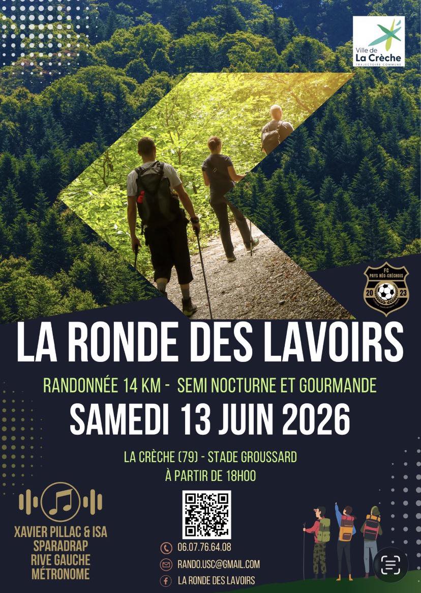 Ronde des lavoirs Stade Groussard La Crèche