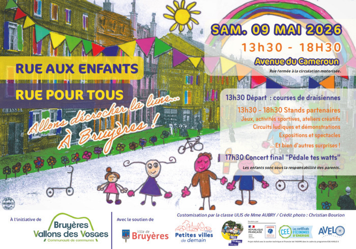 Rue aux enfants - rue pour tous - Allons décrocher la lune Avenue du Cameroun Bruyères