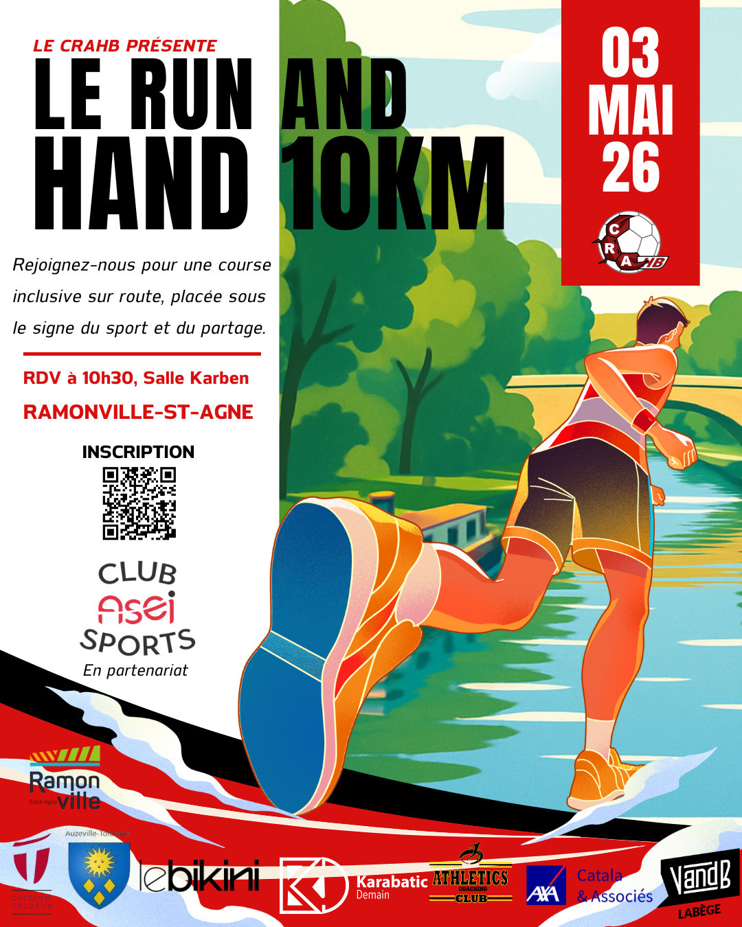 RUN & HAND pont de zuera Ramonville-Saint-Agne