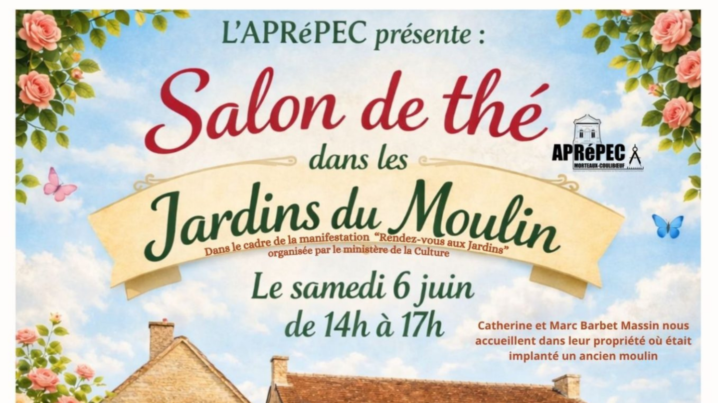 Salon de thé dans les jardins du Moulin Les jardins du Moulin Morteaux-Coulibœuf