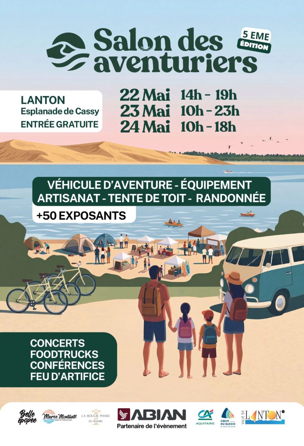 Salon des aventuriers 5ième édition Esplanade de Cassy Lanton