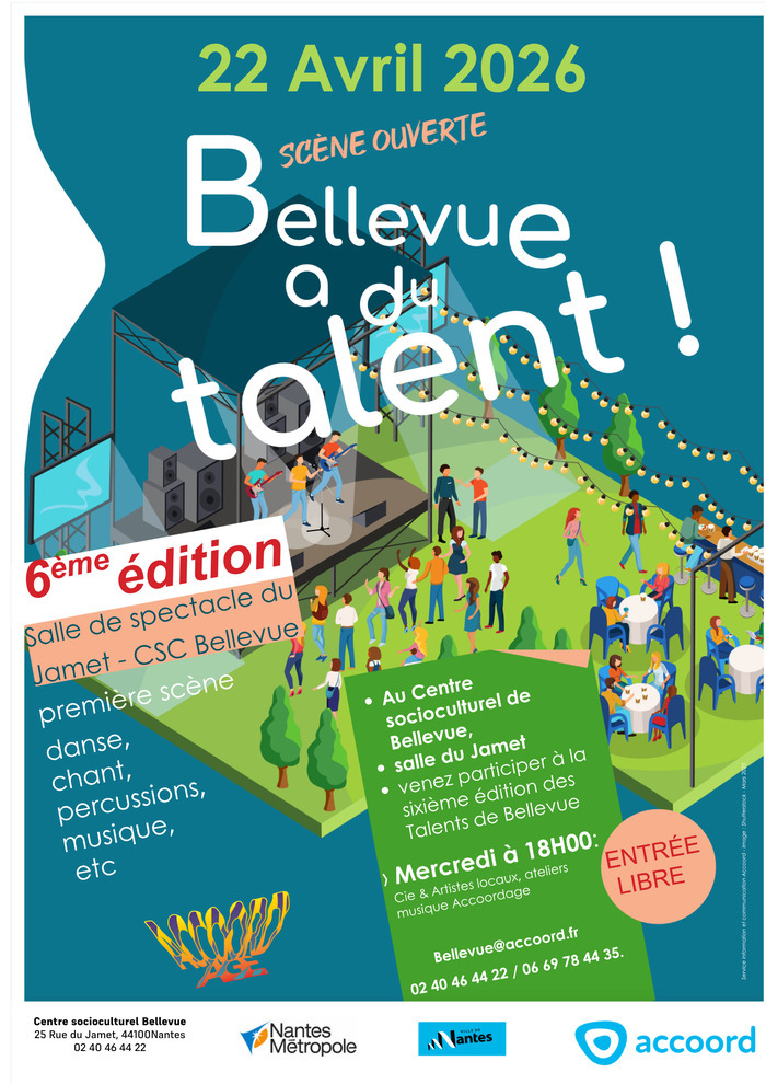 Scène ouverte « Bellevue a du talent ! », Centre socioculturel de Bellevue – ACCOORD, Nantes