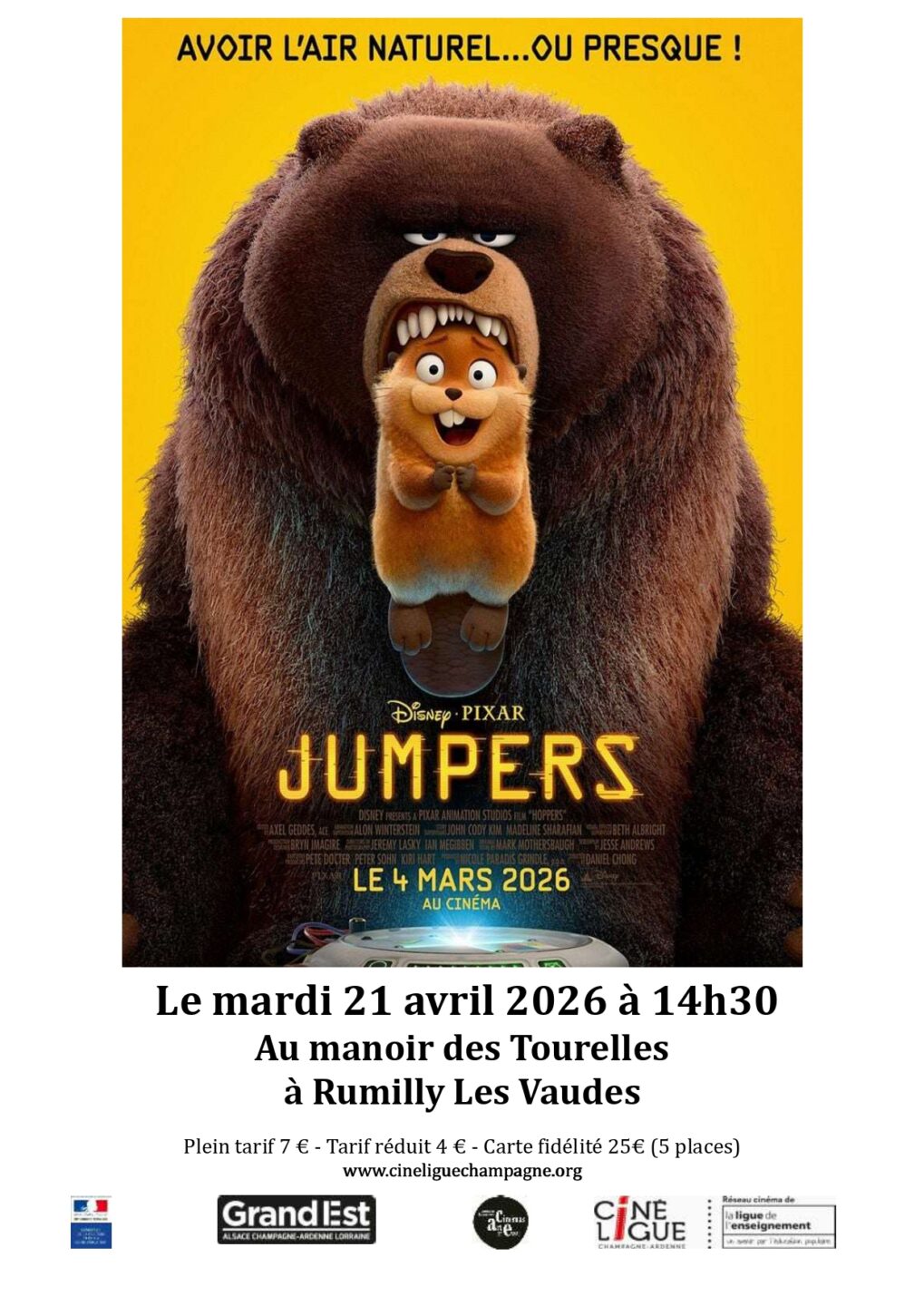 Séance de cinéma  Rumilly-lès-Vaudes