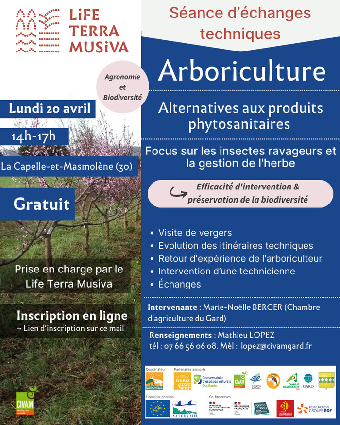 Séance d&rsquo;échanges techniques LIFE TERRA MUSIVA, La-Capelle-Et-Masmolène (30), La Capelle-et-Masmolène