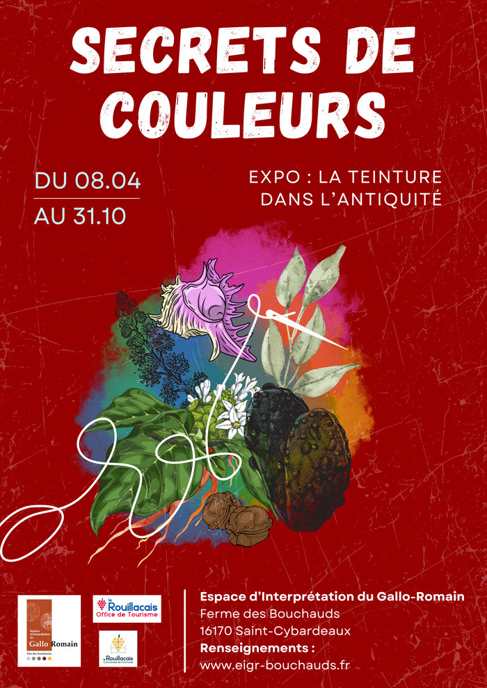 Secrets de couleurs, Espace d&rsquo;Interprétation du Gallo-Romain des Bouchauds, Saint-Cybardeaux