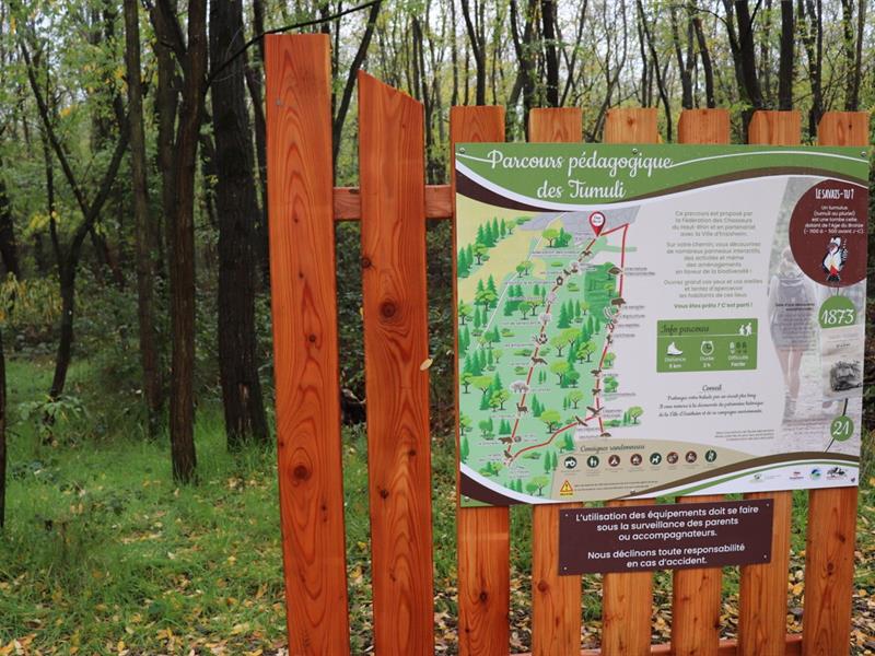 Sentier pédagogique des Tumuli Ensisheim Haut-Rhin