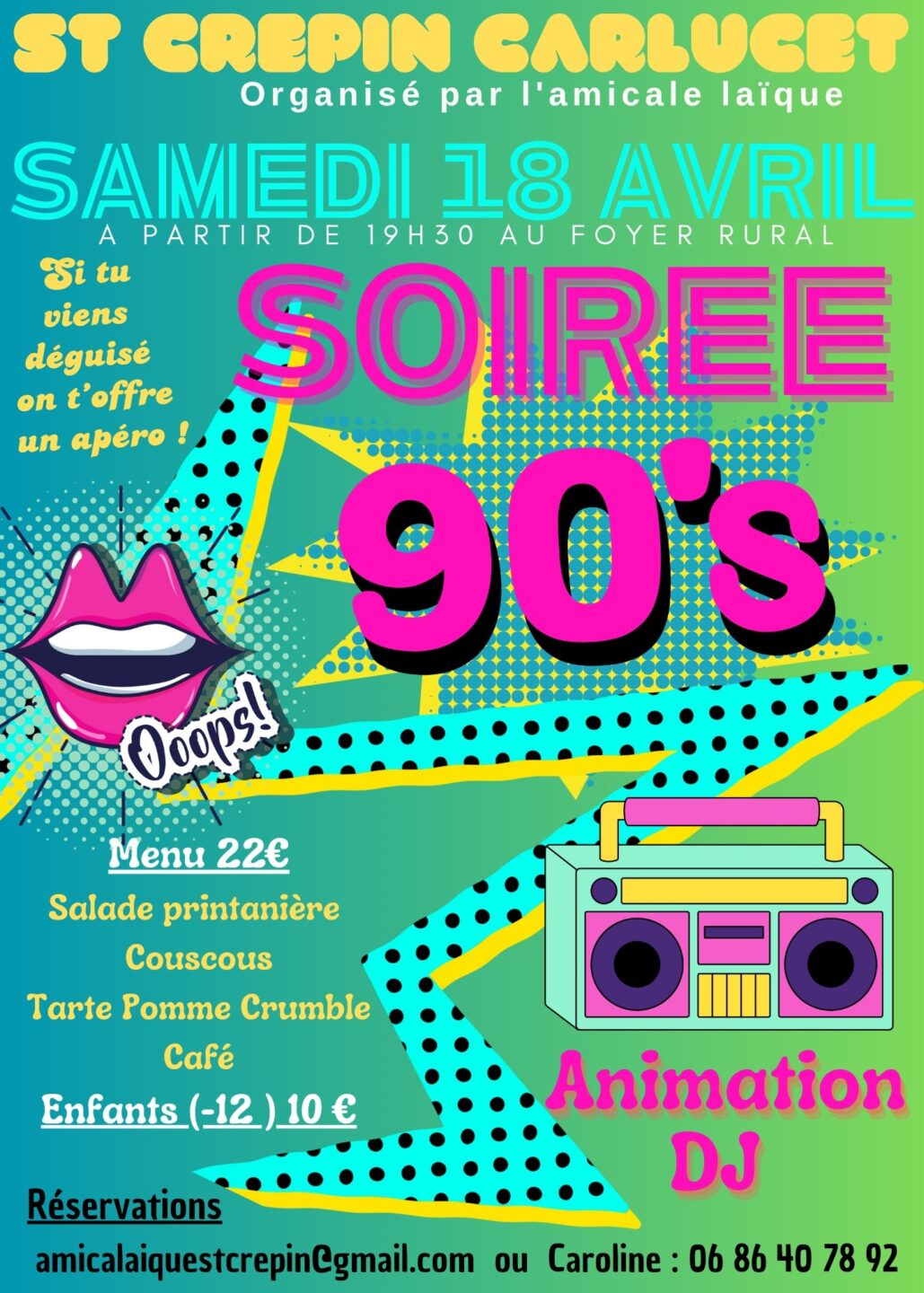 Soirée 90&prime;  Saint-Crépin-et-Carlucet