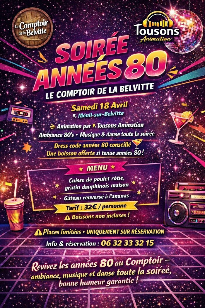 Soirée années 80, ménil sur belvitte, Ménil-sur-Belvitte