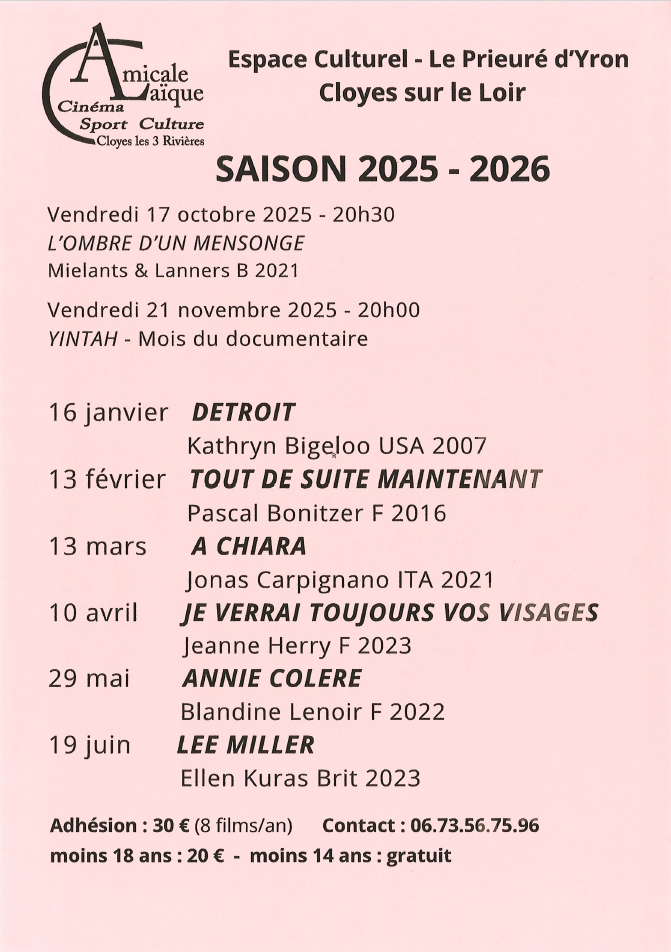 Soirée cinéma Lee Miller  Cloyes-les-Trois-Rivières