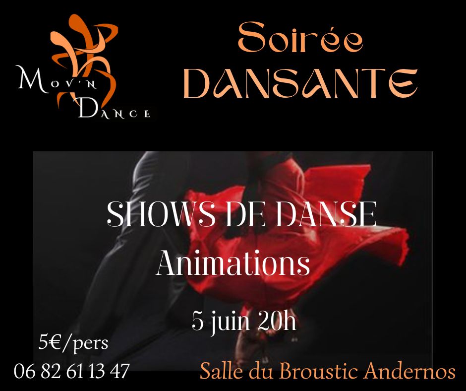 Soirée dansante Mov'N Dance Esplanade du Broustic Andernos-les-Bains 2026-06-05