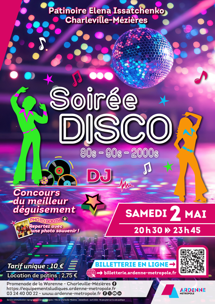 Soirée Disco Patinoire Elena Issatchenko CMz Charleville-Mézières