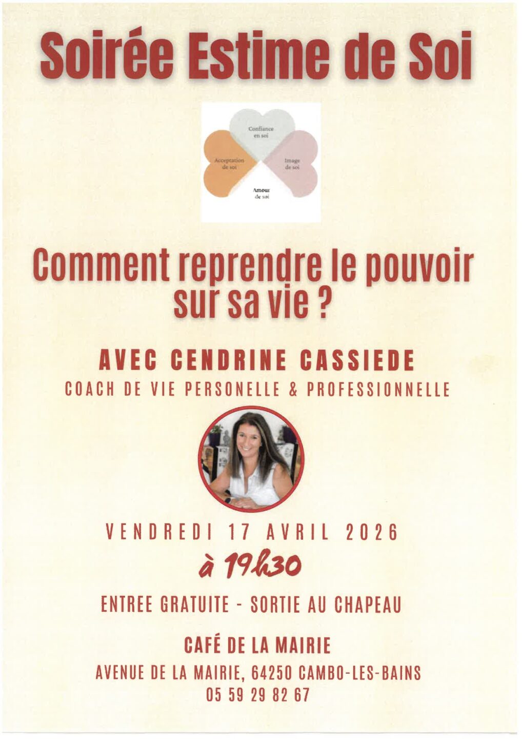 Soirée Estime de Soi Café de la mairie Cambo-les-Bains