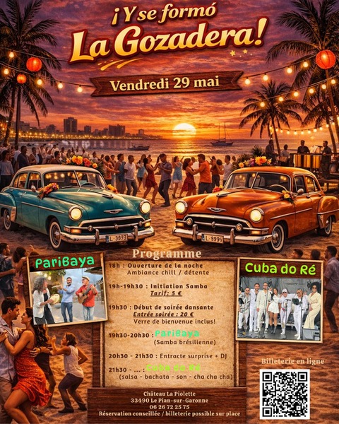 Soirée festive Cubaine et Brésilienne La Piolette Le Pian-sur-Garonne